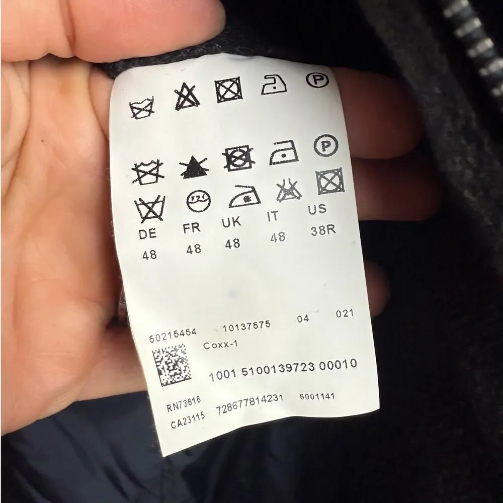 BOSS Hugo Boss Grey Car Coat Men's Sz. 38R